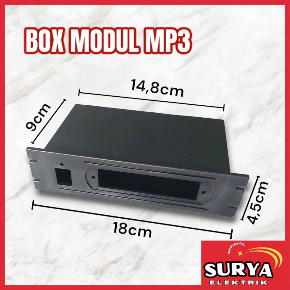 Jual Box Kotak Kit Modul MP3 Plastik Tebal Hitam Universal | Shopee ...