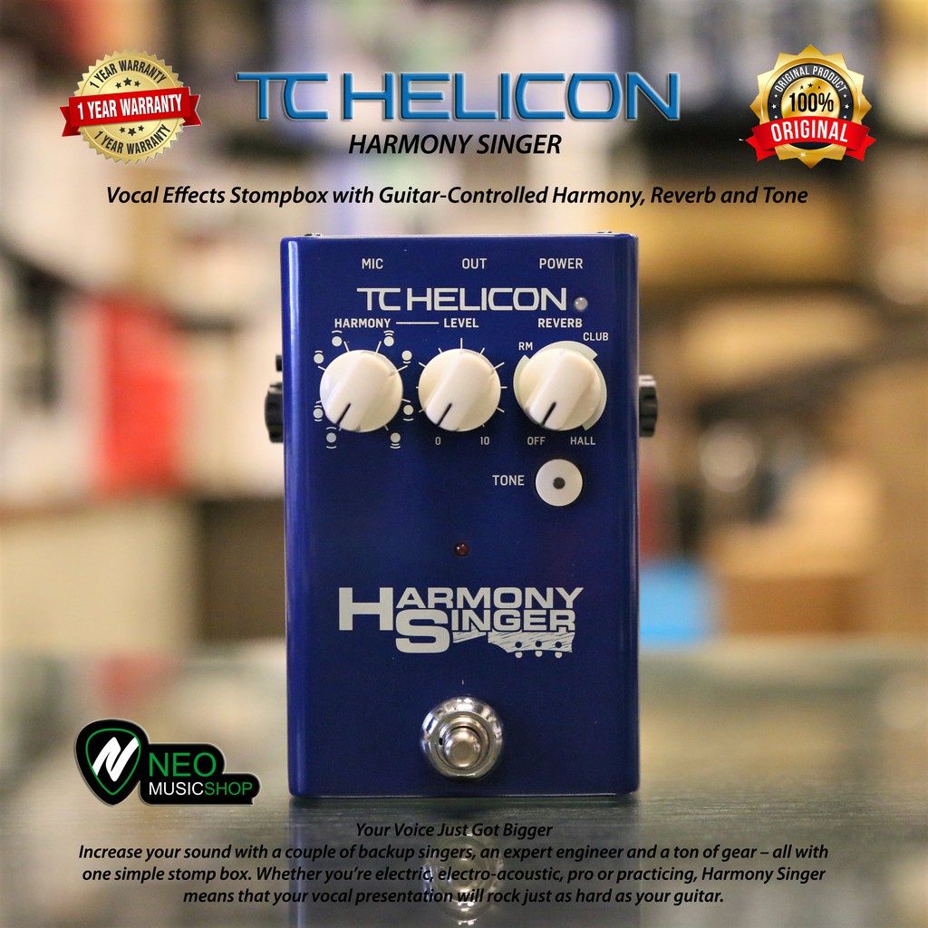 Jual TC HELICON HARMONY SINGER 2 Vocal Effects Stompbox with Guitar