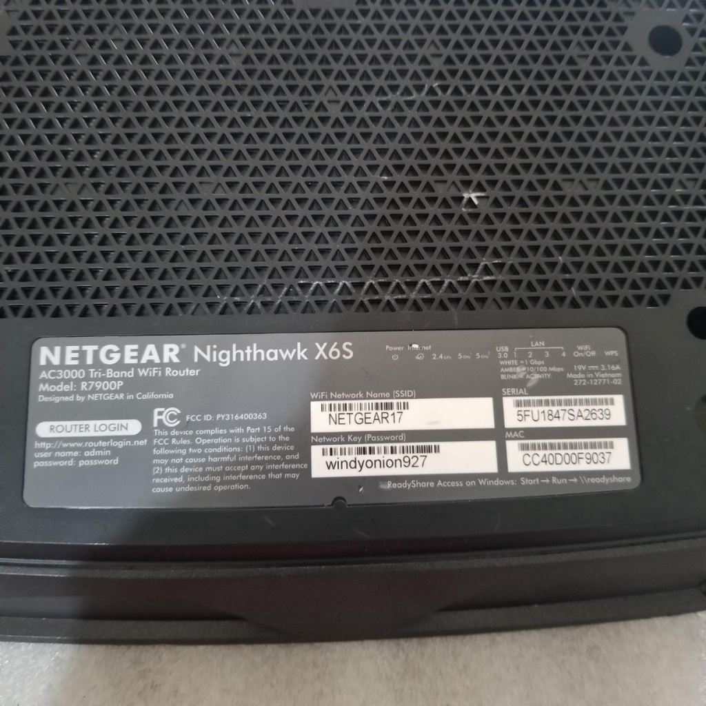 Jual NETGEAR R7900P R7900 AC3000 Nighthawk X6S Tri-Band WiFi Router ...