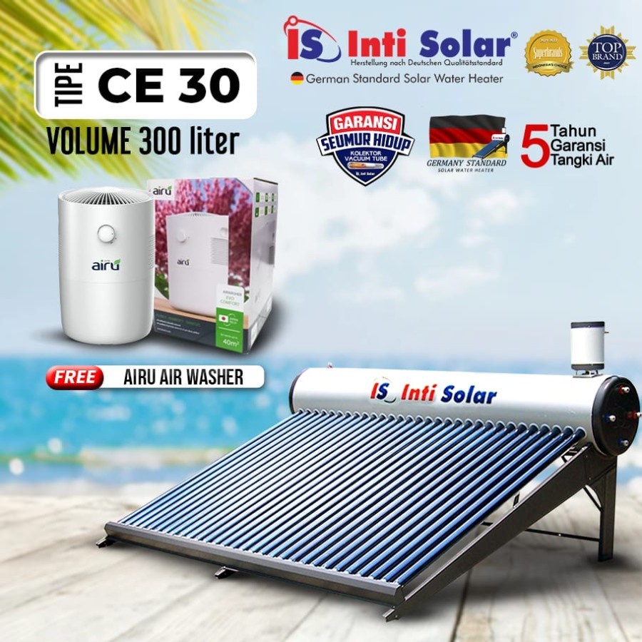 Jual Inti Solar CE 30/Intisolar CE30 Pemanas Air Tenaga Matahari 300 ...