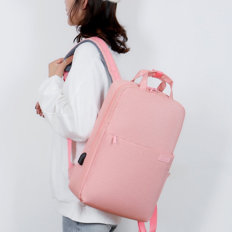 Jual Sederhana Pria/Wanita Ransel Laptop Ransel Nilon Tahan Air Ransel