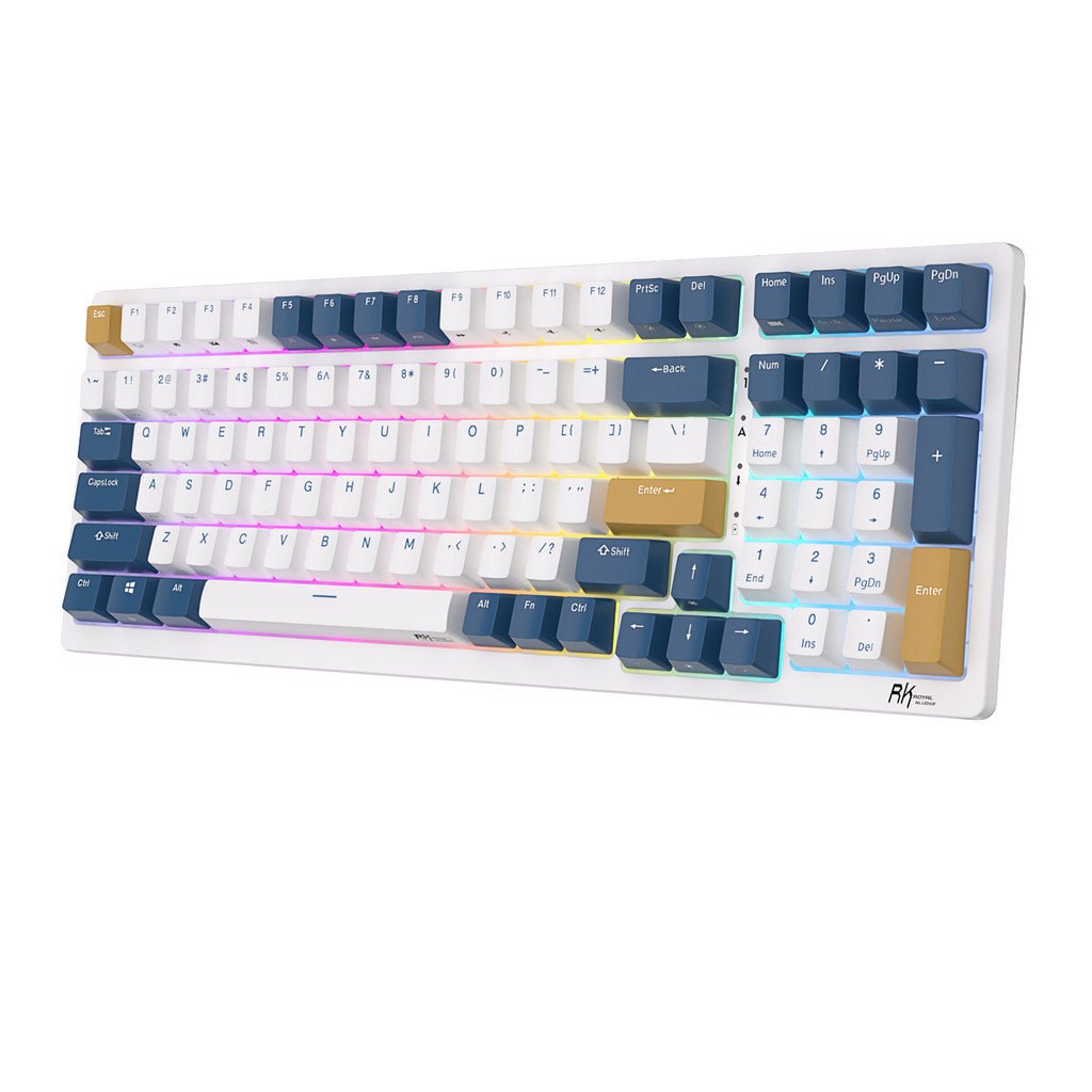 Jual Royal Kludge RK98 RGB Wireless Mechanical Keyboard Tri-mode 2.4G ...