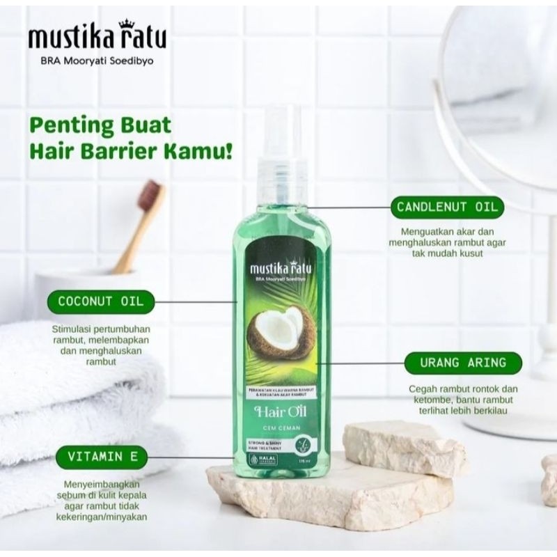 Jual Mustika Ratu Hair Oil Cem Ceman 75ml /175ml | Shopee Indonesia