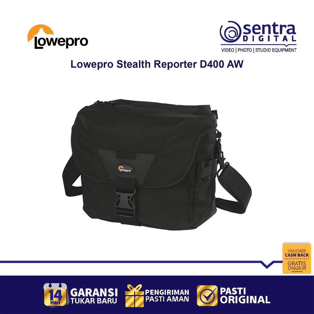 Jual Lowepro Stealth Reporter D400 AW Camera Bag with Rain Cover Shopee Indonesia