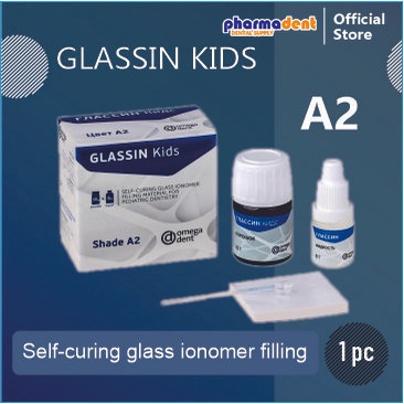 Jual GLASSIN KIDS 10g powder + 8g liquid Shade A2 | Shopee Indonesia
