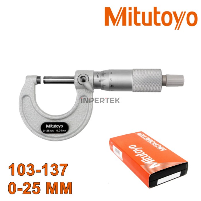 Jual Micrometer 025 MITUTOYO 103137 Micro Meter Manual Outside Alat