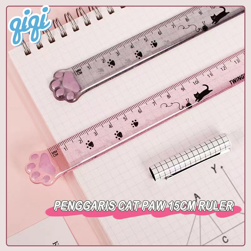 Jual Cute Ruler Penggaris Lucu Kaki Kucing/PENGGARIS CAT PAW 15CM Ruler ...