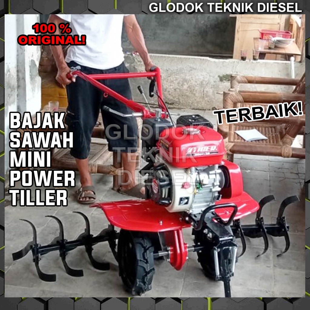 Jual TIGER Mesin Traktor Sawah Bajak Mini Power Cultivator Tiller GT800 ...