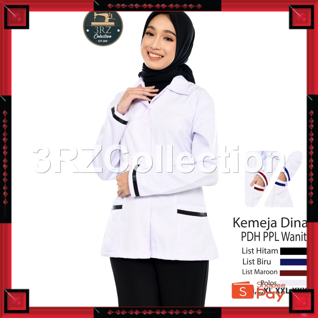 Jual 12.12 SERAGAM SALE / Baju Dinas Putih Wanita PDH Putih PNS Cewek ...