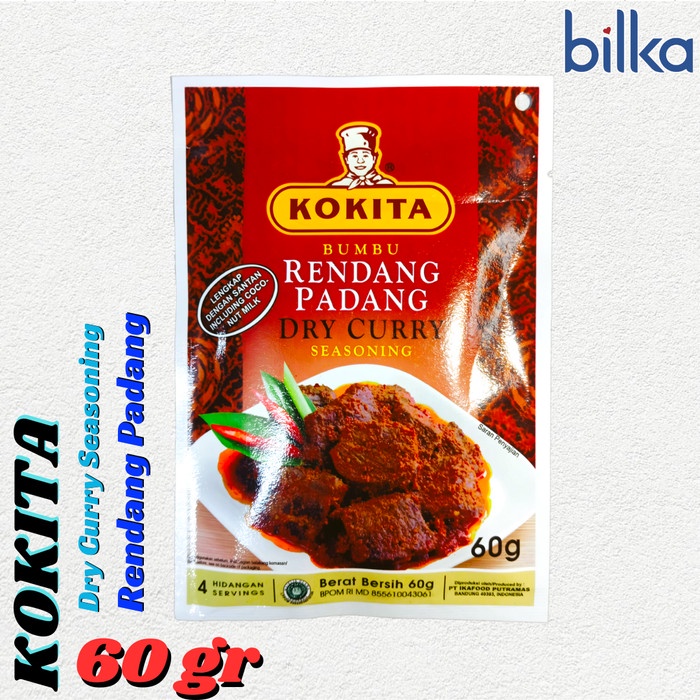 Jual Kokita Bumbu Rendang Padang 60gr Shopee Indonesia 