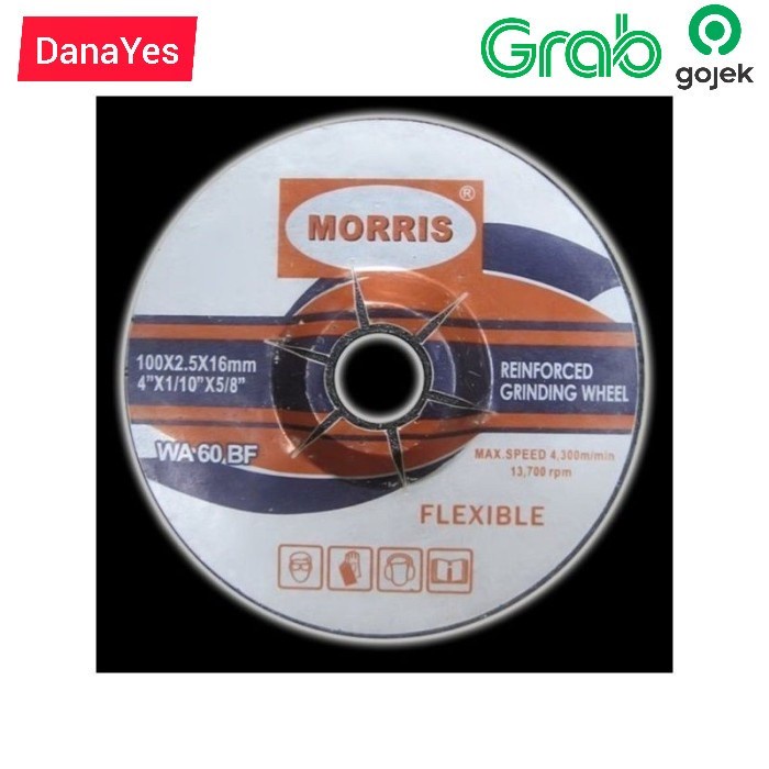 Jual MORRIS GRINDING WHEEL FLEXIBLE WA60 | Shopee Indonesia