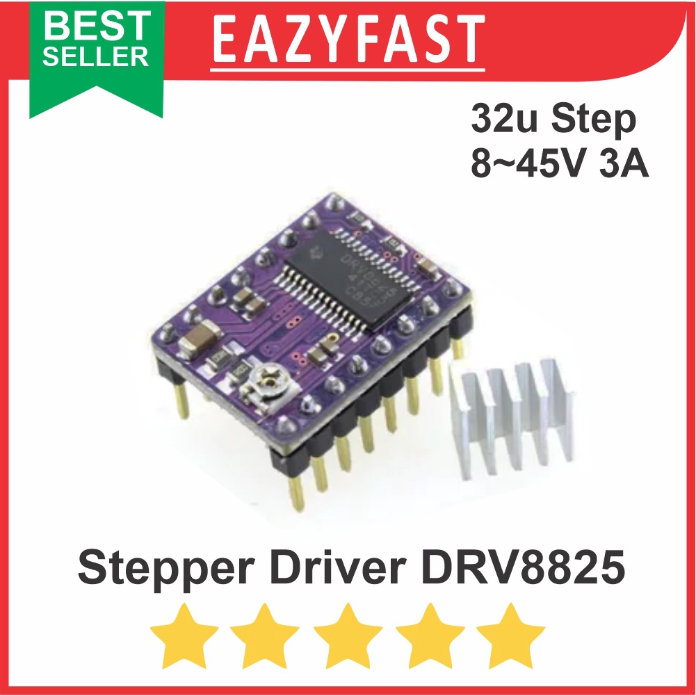 Jual DRV8825 Reprap Stepper Motor Driver 3D Printer Module | Shopee ...