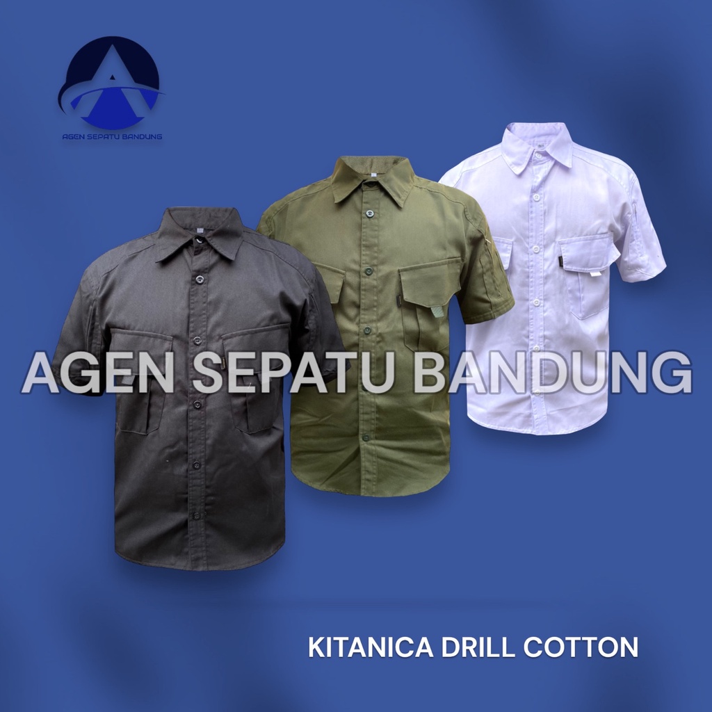 Jual KEMEJA PRIA TACTICAL KITANICA LENGAN PENDEK / BAJU TACTICAL HEM ...