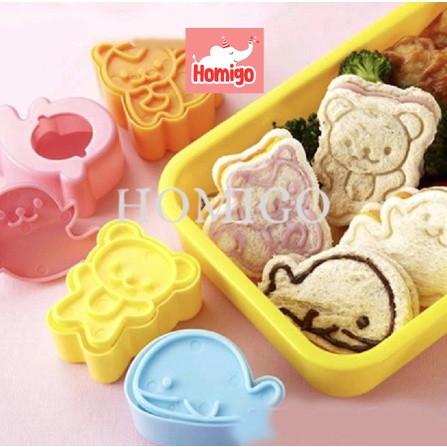 Jual Homigo Cetakan Roti Tawar sandwich Bekal Anak Lucu Karakter Tupai ...