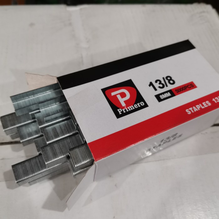 Jual isi staples 13/8 primero refill stapler steples tembak gun tacker ...