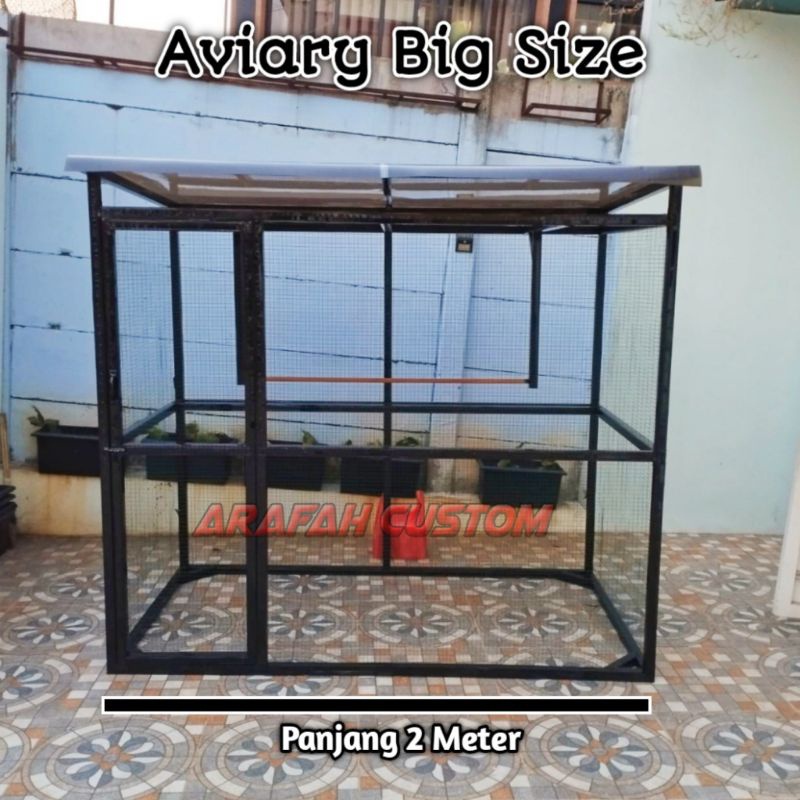 Jual Sangkar Kandang Burung Ternak Koloni Aviary Jumbo Lovebird Falk Parrot Conure Murai Nuri 2626