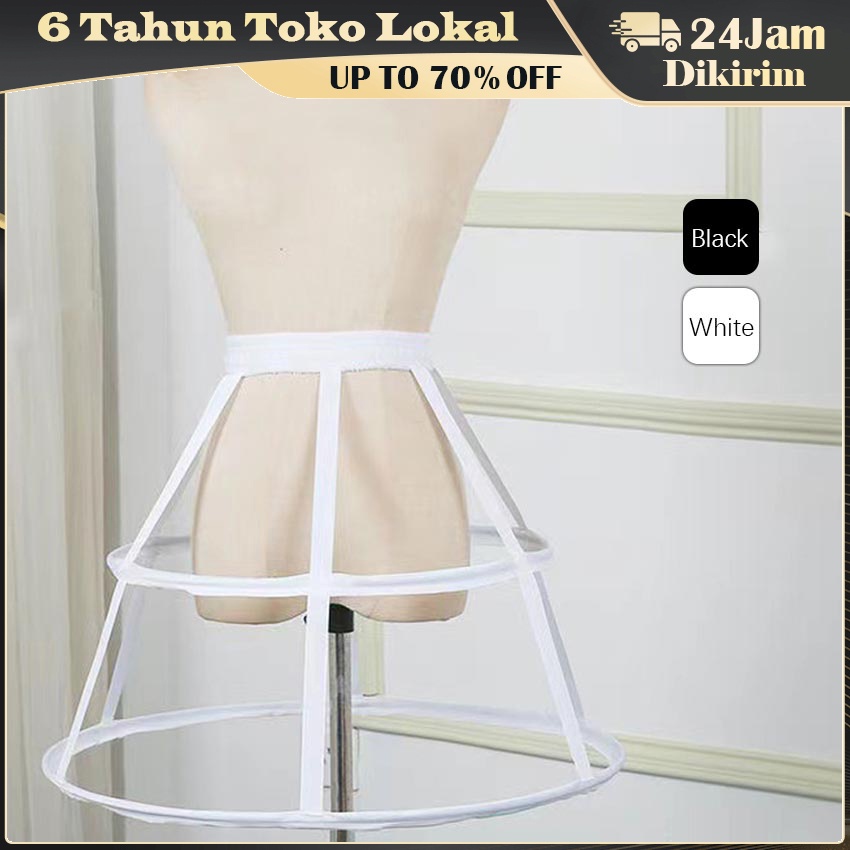 Jual Petticoat/Pertikut/Petikut pengembang gaun Ring 2 plus kain Tile ...