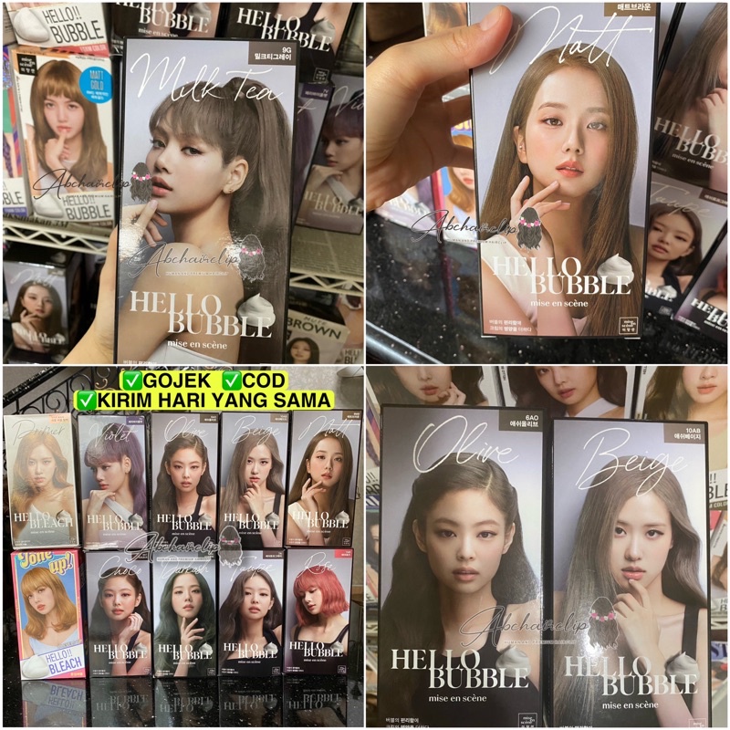 Jual COD [READY-GOJEK-COD] Mise en scene Hello Bubble hair color X ...