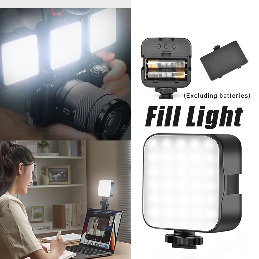 Jual Lampu Led Video Light Kamera Dslr Mirrorless 6500k Recharger ...