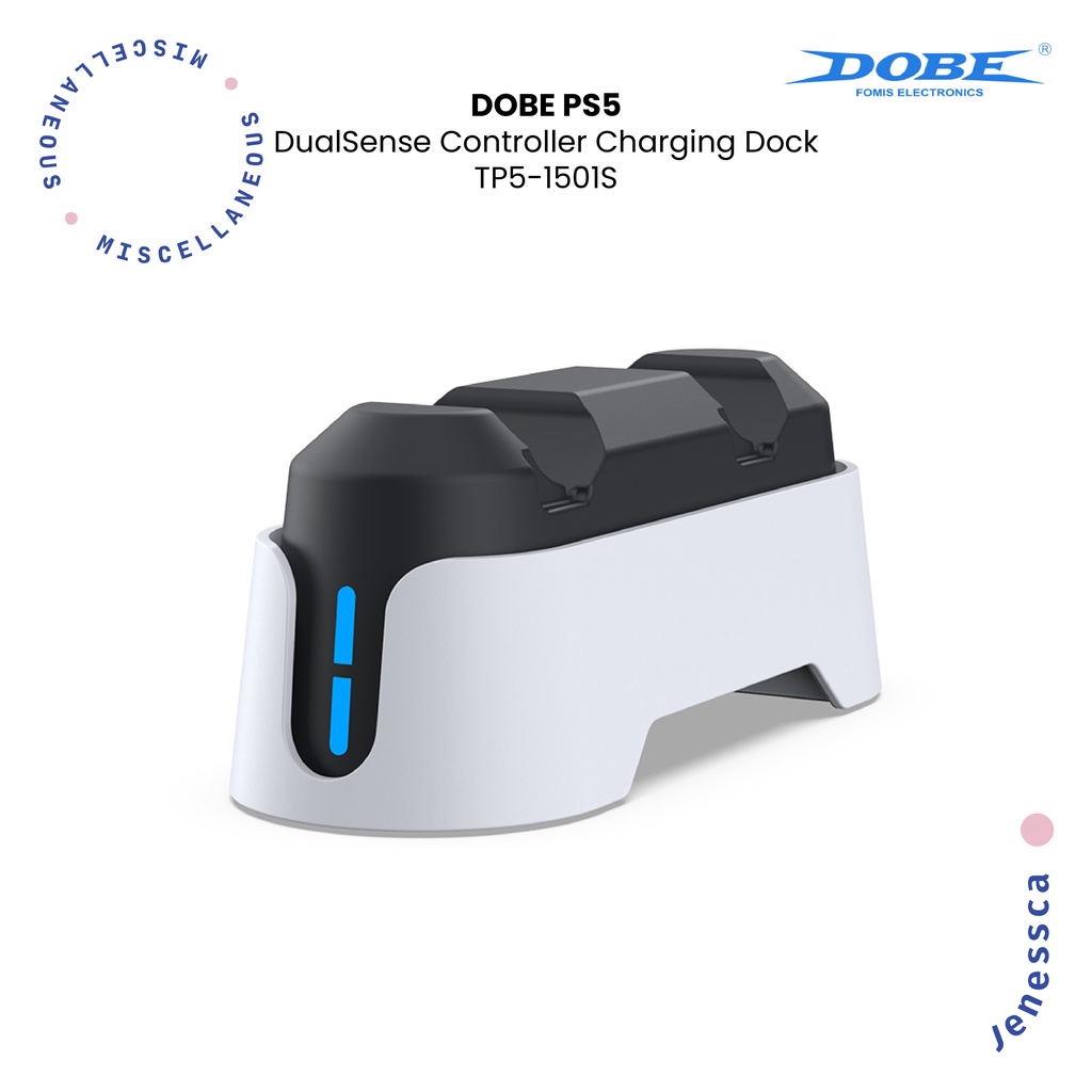 Jual Dobe PS5 DualSense Controller Charging Dock Stick PS5 Charging TP5 ...