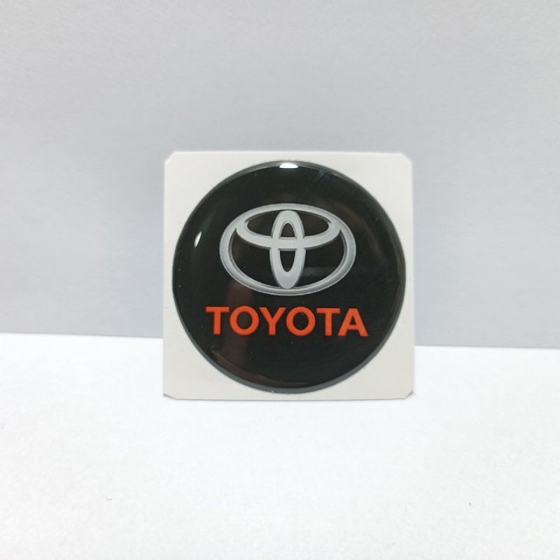 Jual TOYOTA BULAT Emblem sticker timbul lentur | Shopee Indonesia