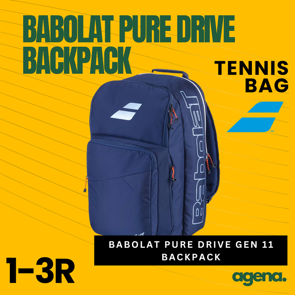 Jual Babolat Pure Drive Gen 11 Backpack 3R - Tas Padel Tenis | Shopee ...