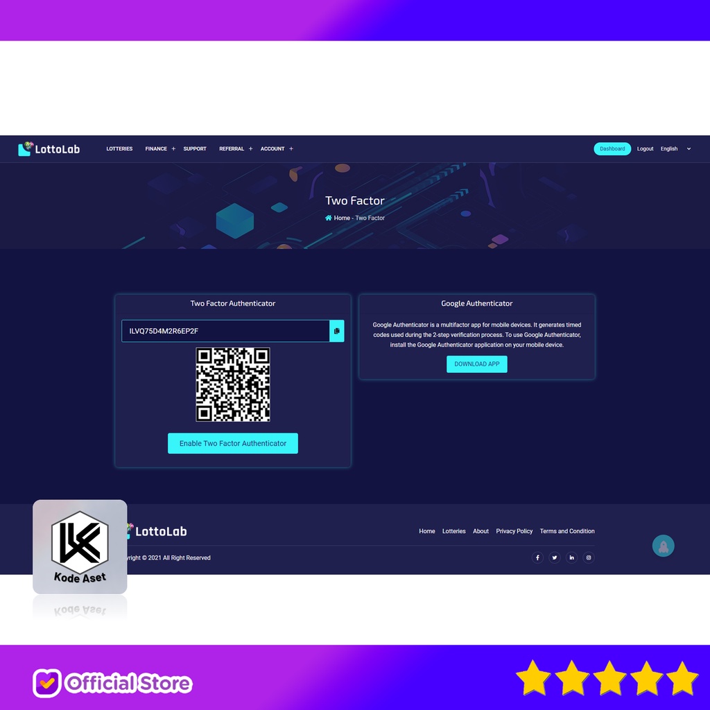 Jual SOURCE CODE APLIKASI LOTTOLAB - LIVE LOTTERY PLATFORM BY KODEASET ...