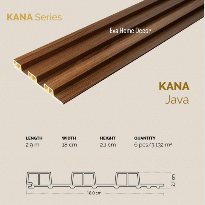 Jual Wpc Gaia Kana Series Wallpanel Kisi Kisi Dinding Wall Panel