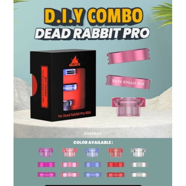 Jual DIY set Atomizer RDA Dead rabbit pro Mouth Piece N ring airflow N ...