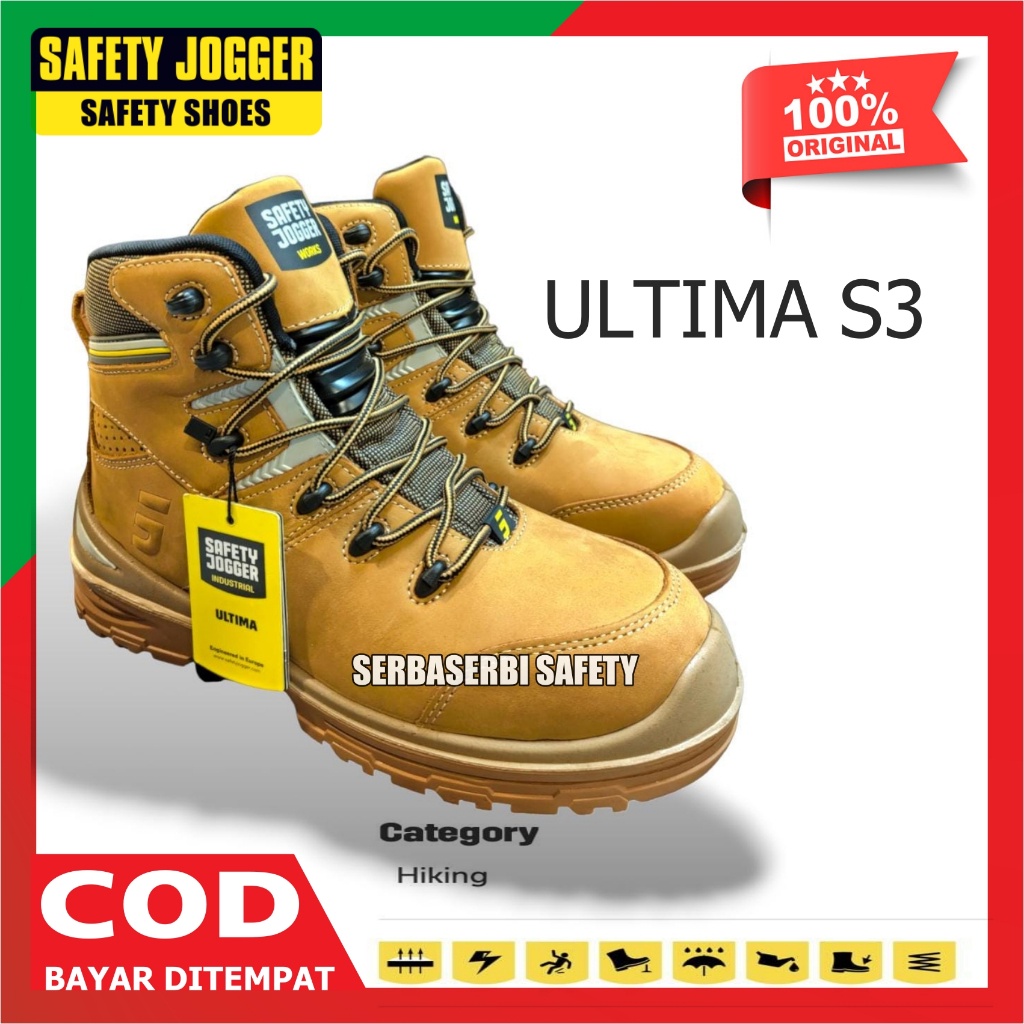 Jual Sepatu Safety JOGGER ULTIMA S3 HRO SRC ESD Original Safety Shoes Jogger STOCK TERBARU
