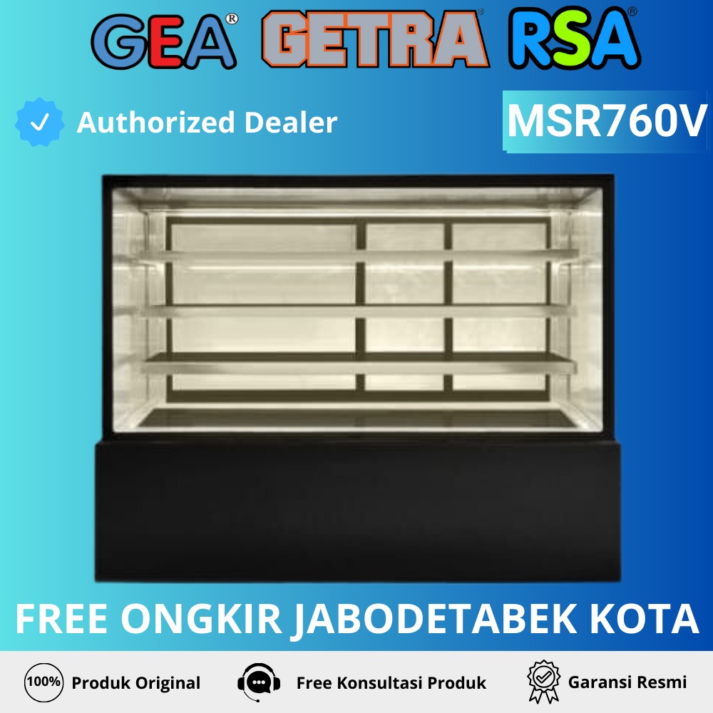 Jual GEA MSR760V LEMARI KULKAS PEMAJANG KUE DAN COKELAT 3 RAK | Shopee ...