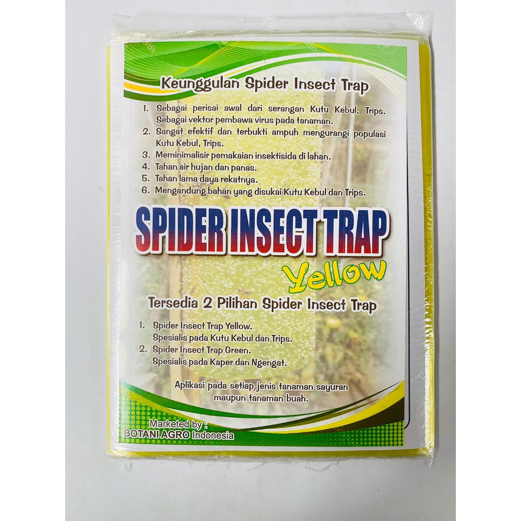 Jual perangkap serangga kaper nyamuk thrips SPIDER INSECT TRAP isi 100 ...