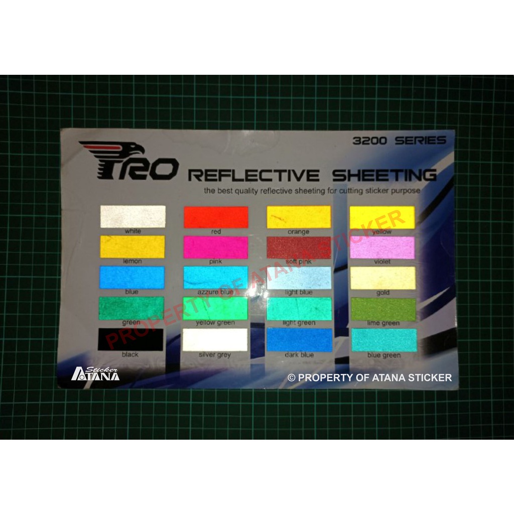 Jual Bahan Stiker Cutting Kuning Pro Reflective Sheeting Skotlet Nyala ...