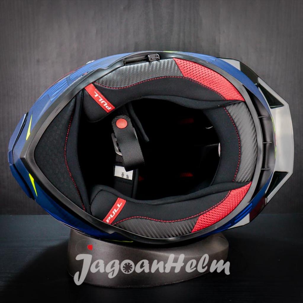 Jual KYT R2R CLASSIC CONCEPT |MATT BLUE YELLOW | FULLFACE DOUBLE VISOR ...