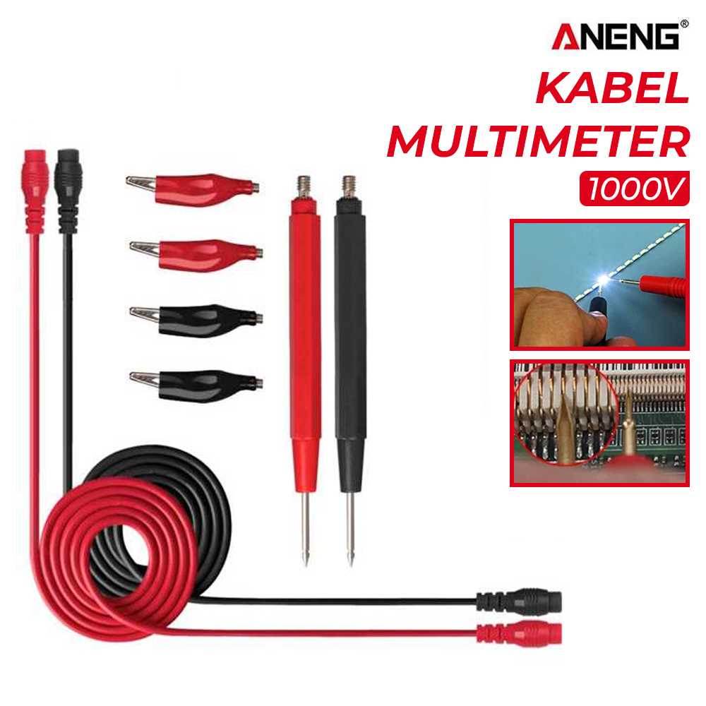 Jual ANENG Kabel Digital Multimeter Silicon Rubber Wire Retardant 1000V ...