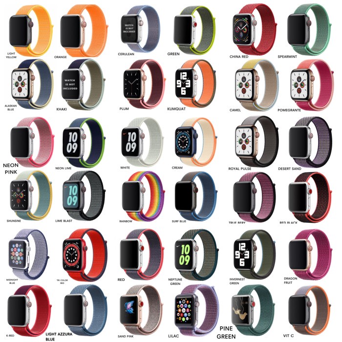 Jual best -Apple Watch Series Nylon Woven Strap iWatch