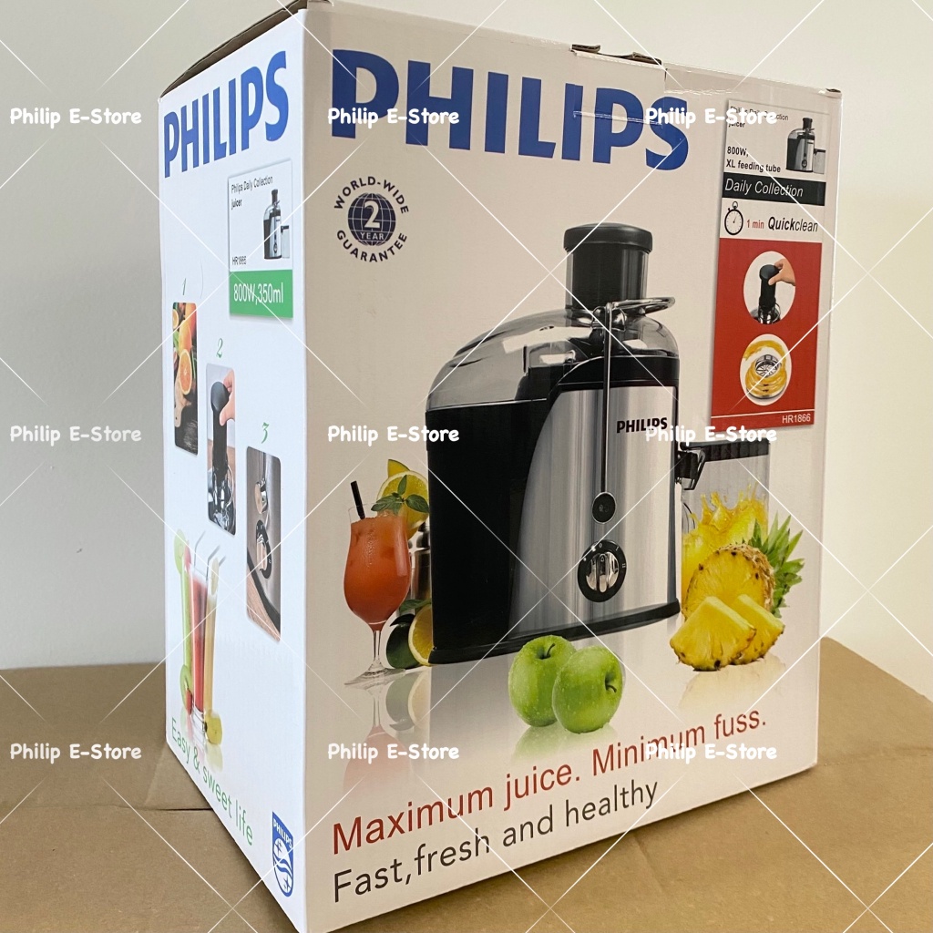 Jual Philips Juicer Extractor HR1866 800WSlow Juicer 99 Fresh Fruit