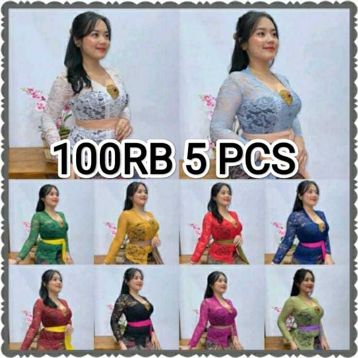 Jual (( 100rb 5PCS )) Kebaya - Kebaya Modern Kebaya Brukat Bali non