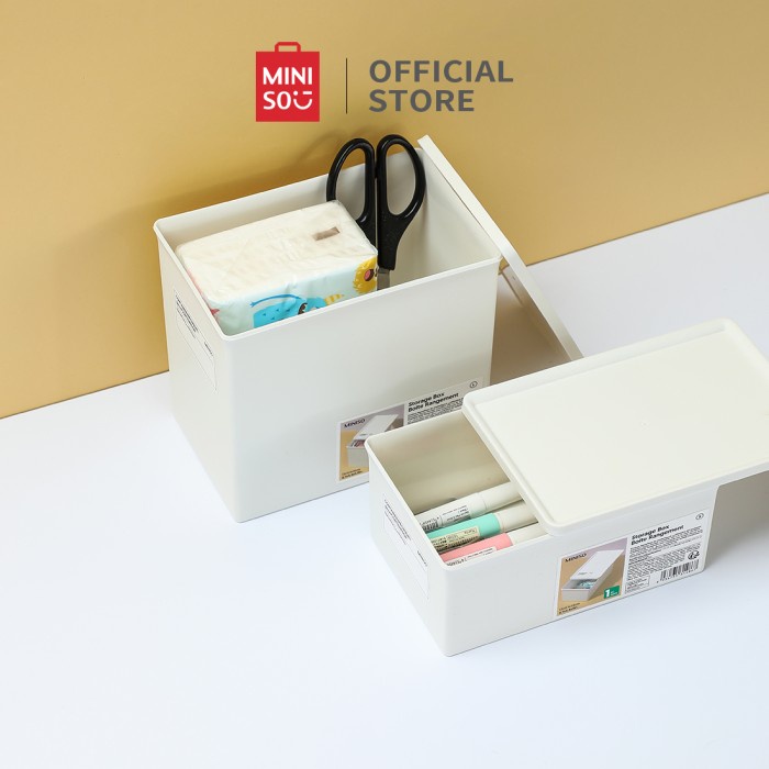 Jual Storage Box Miniso Boite Rangement | Shopee Indonesia
