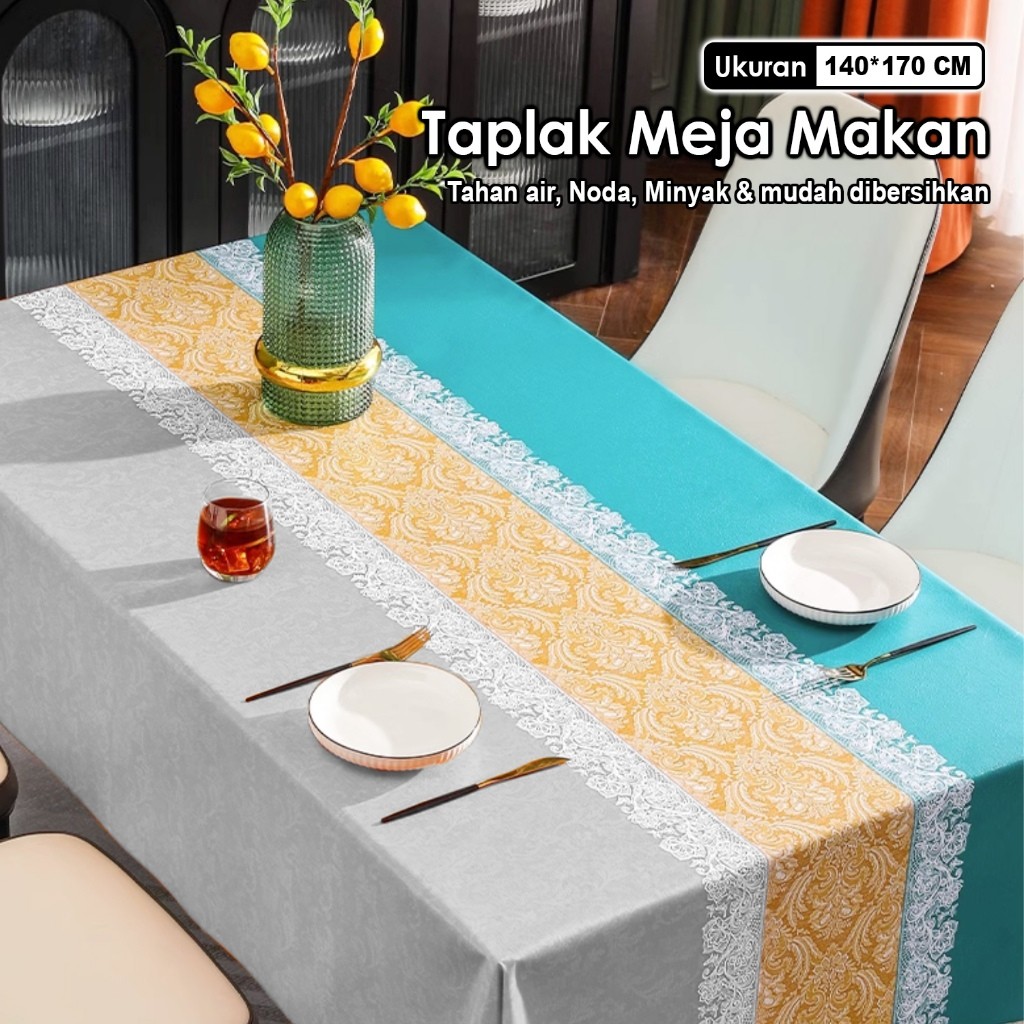 Jual Taplak Meja Makan Premium Anti Air Waterproof Aesthetic Elegan ...