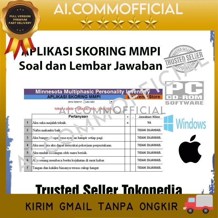 Jual FULL Paket 9 Psikotes IST + PAPI + DISC + MMPI + RMIB + MBTI ...