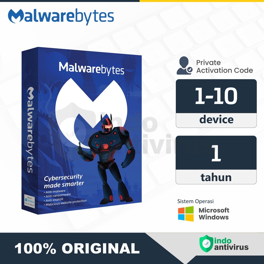 Jual Malwarebytes Premium 1 Tahun 1 Device Original | Shopee Indonesia