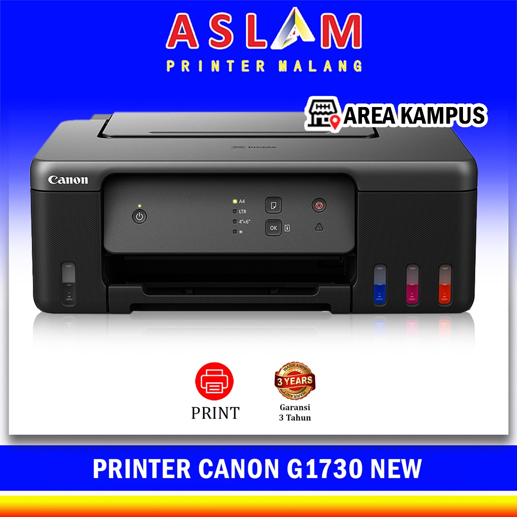 Jual Printer Canon G1730 Printer Pixma Canon G1730 Fitur Print Only Pengganti G1020 G1010 Tinta 7497