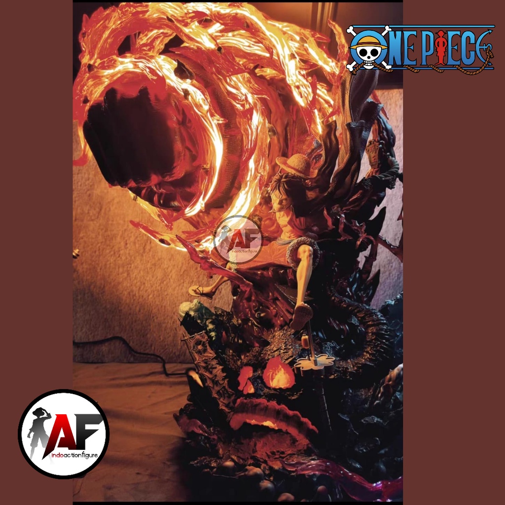 Jual LEGENDARY! RESIN Statue One Piece Monkey D Luffy Red Roc design