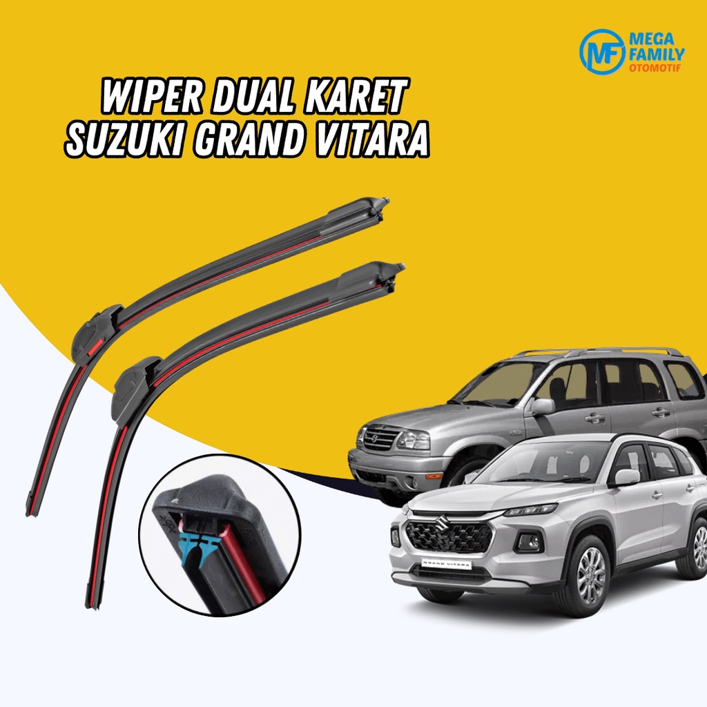 Jual Wiper Mobil Suzuki Vitara / Grand Vitara Frameless Dual Blade ...