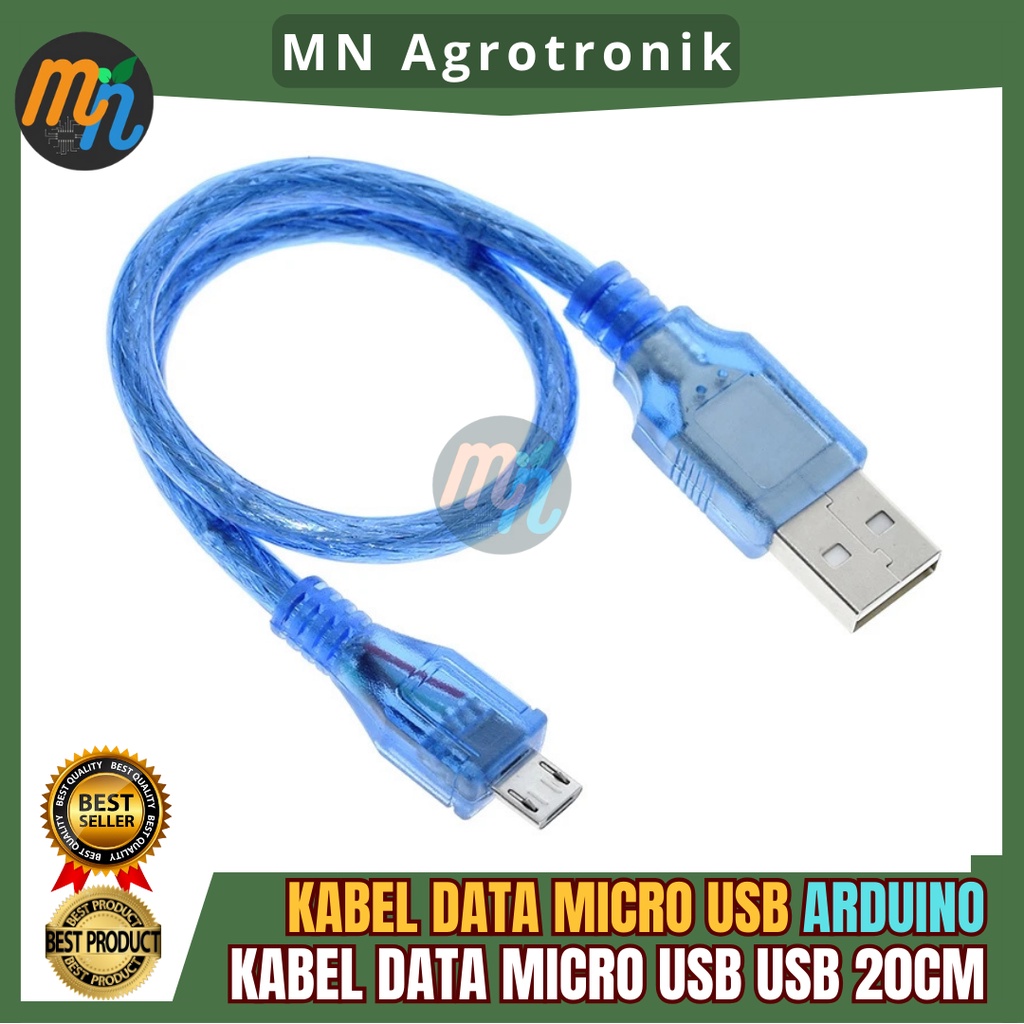 Jual KABEL DATA MICRO USB ARDUINO MICRO USB ROBOTDYN TYPE A MALE 30CM ...