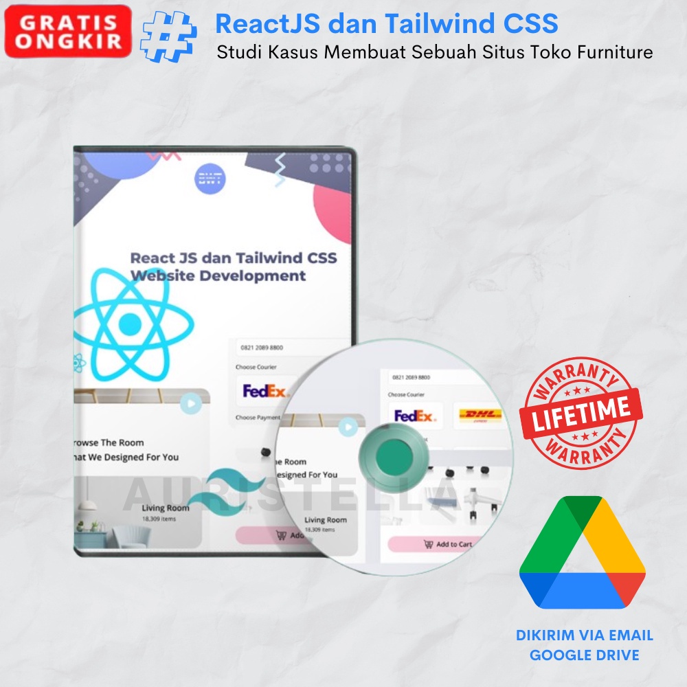 Jual ECourse ReactJS Tailwind CSS site Development Shopee Indonesia