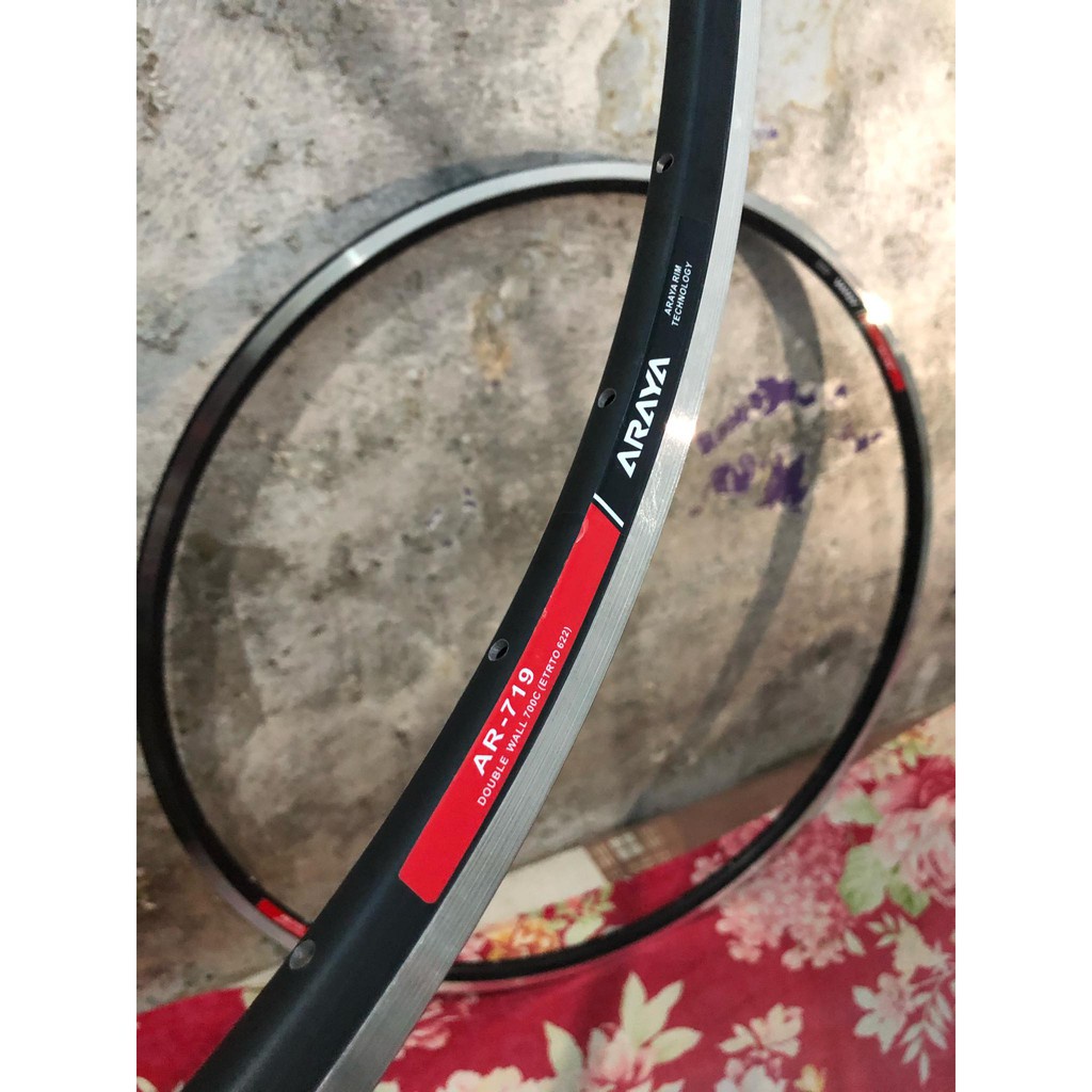 Jual Velg Rims Fixie Roadbike 700C FV 32 & 36 Hole FULL BLACK & BLACK ...
