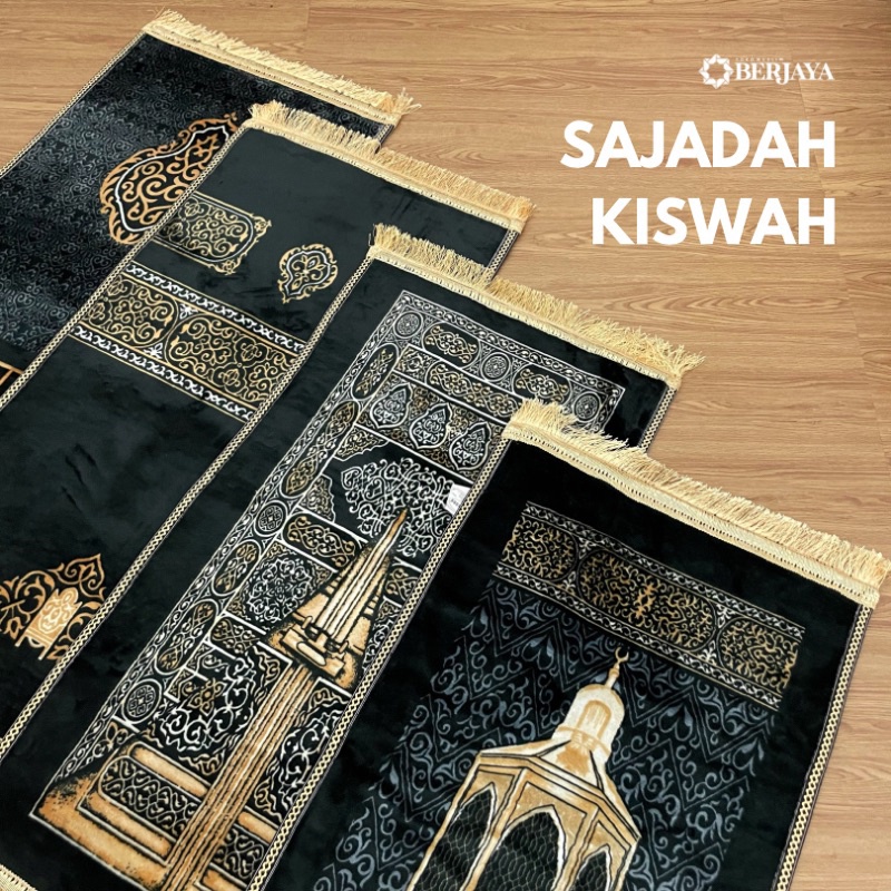 Sajadah Kiswah Turki Tebal Premium Anti Slip RUMBAI BUSA EMPUK PREMIUM