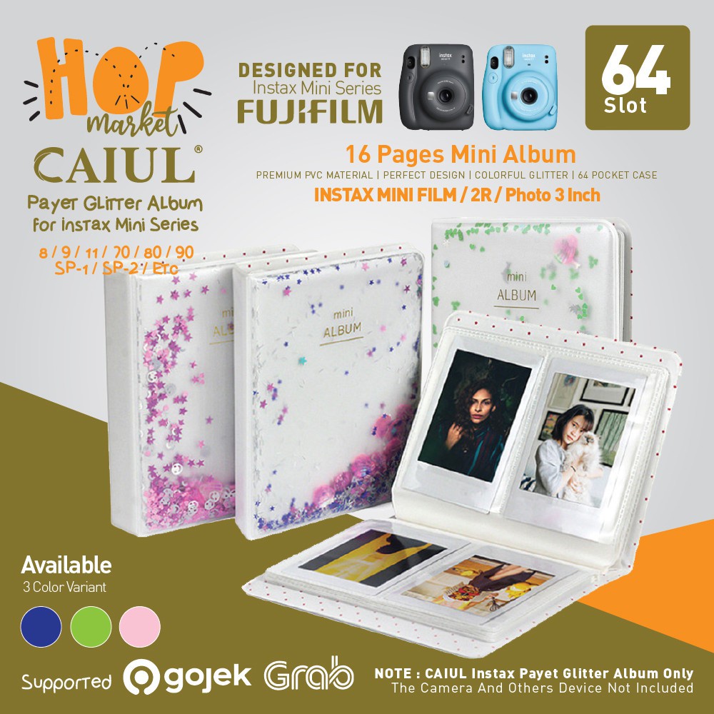 Album PAYET 64 Foto for Fujifilm Instax Mini Fuji 11 40 90  SP1 SP2 Link Liplay EVO Photo Size 2R Etc